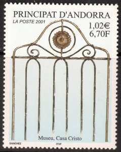 Andorra (French) #533  MNH - Casa Cristo Museum (2001)