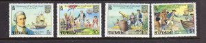 TUVALU #114-117 1979 CAPTAIN COOK MINT VF NH O.G aa
