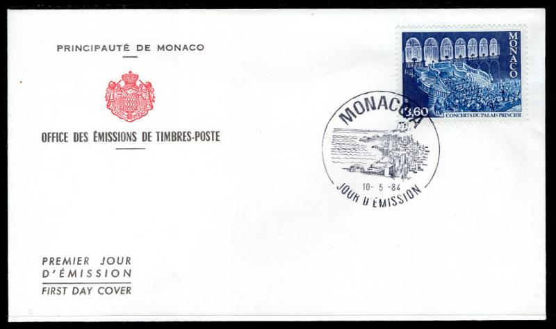 Monaco 1435 U/A FDC