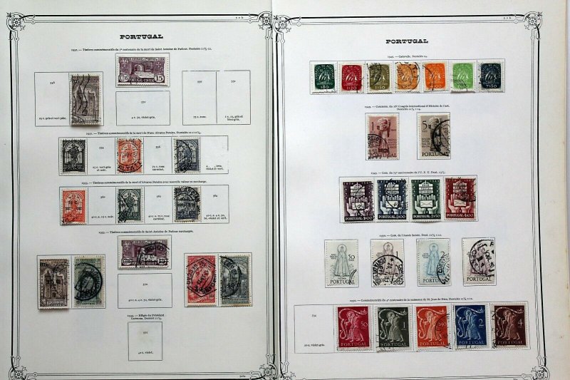 Portugal 1930/50 strong collection on old Yvert Teller pages to include Stamps