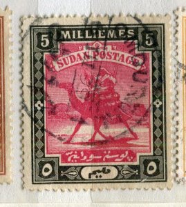 BRITISH EAST AFRICA PROTECTORATE; Early 1900s Came Rider used 5m. value POSTMARK