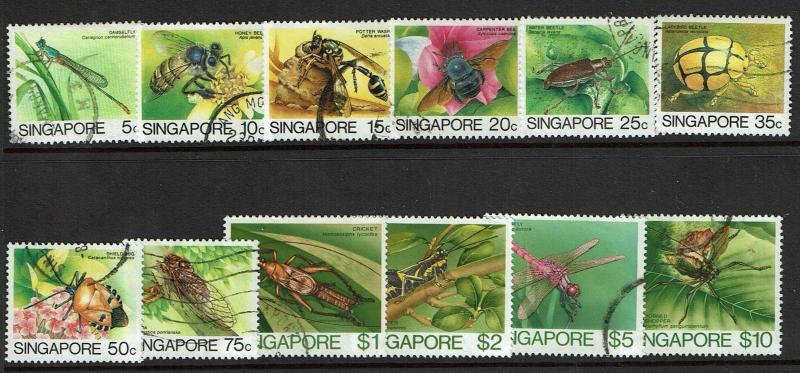 Singapore SC# 453-464, Used, Hinge Remnant  - S973