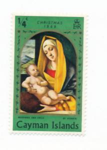 Cayman Islands 1969 - Scott 242 MH - 1/4c, Christmas