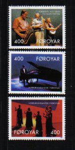 Faroe Islands  #247-249  MNH  1993  Nordic house  entertainers