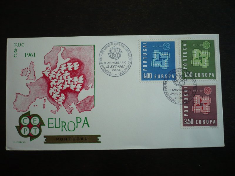 Europa 1961 - Portugal - Set on First Day Cover