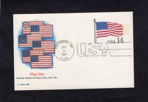UX117 US Flag, FDC Fleetwood