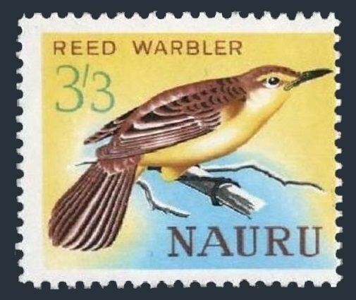 Nauru 56, MNH. Michel 54. Bird Reed Warbler, 1965.
