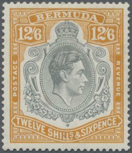 MOMEN: BERMUDA SG #120 1938-53 MINT OG H **HELCOMBE CERT** £600 LOT #62246