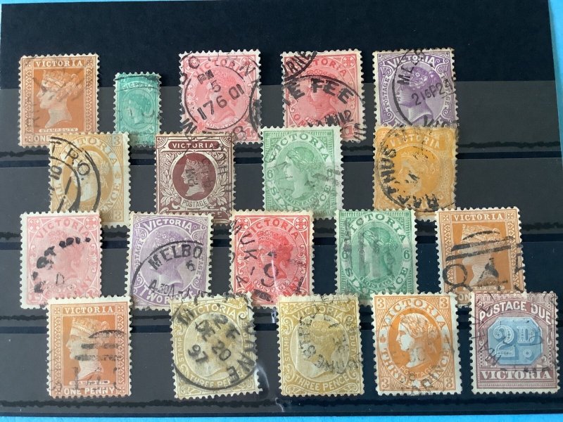 Australia Victoria Vintage Used Stamps R46313 