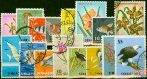 Singapore 1962-66 Set of 16 SG63-77 Fine Used