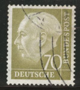 Germany Scott 716 used 1954 -1960 President Heuss stamp 