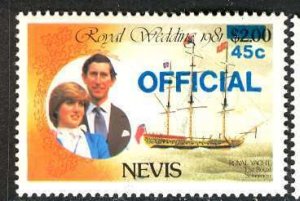 Nevis; 1983: Sc. # O23: MNH Single  Stamp