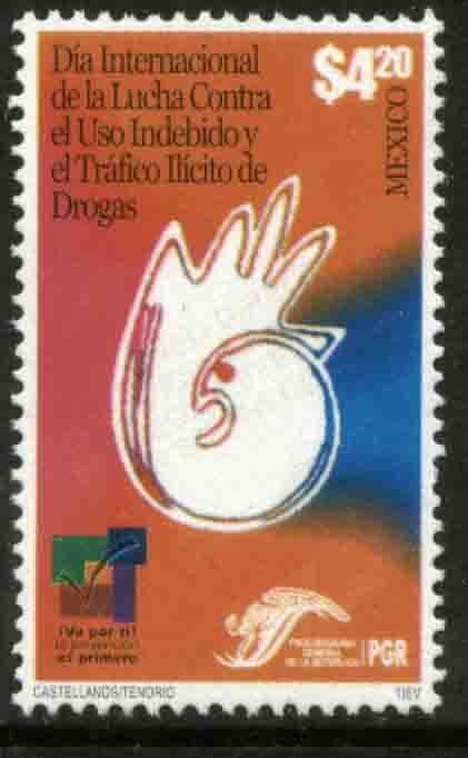 MEXICO 2229, INTERN. DAY AGAINST ILLEGAL USE OF DRUGS. MINT, NH. F-VF.