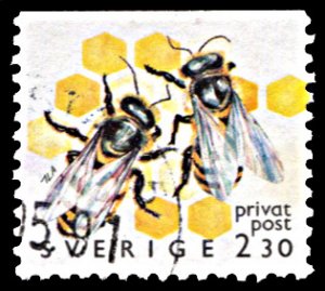 Sweden 1823, used, Bees in Honeycomb