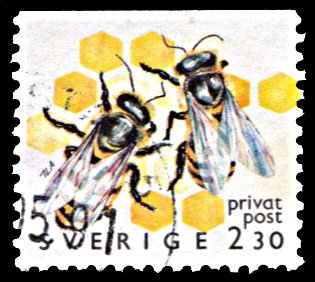 Sweden 1823, used, Bees in Honeycomb