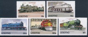 [63709] Lesotho 1984 Railway - Trains - Locomotives  MNH