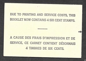 Canada BK65a: 6c (460d) x 4, Queen Elizabeth, VF