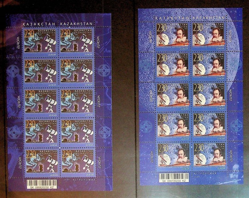 KAZAKHSTAN Sc 593-94 NH MINISHEETS OF 2009 - EUROPA - (JS23)