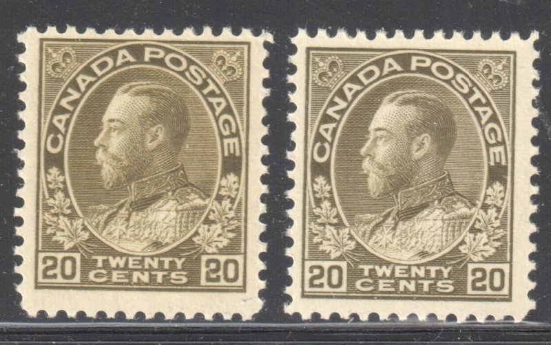 Canada VF NH  #119, 119b, c, d, iv (All Stamps in perfect condition) C$3450.00