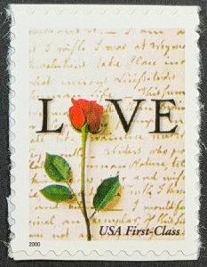 USA, 2001, SC# 3496, Rose, Love, Unused, MNH, VF