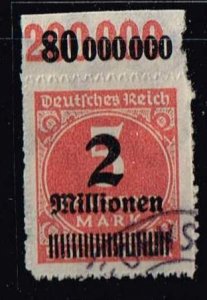 Germany 1923,Sc.#278 used with Margin A.cv.€50