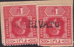 FIJI GV 1d (2) NADARIVATU straight line cancel..............................2557