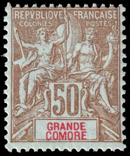 Grand Comoro - Scott 17 - Mint-Hinged - Poor Centering