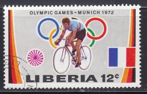 Liberia 1972 Sc#594 Cyclist Used