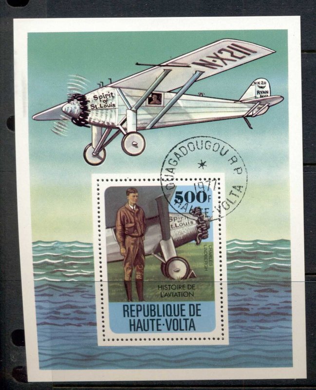 Upper Volta 1977 History of Aviation MS CTO