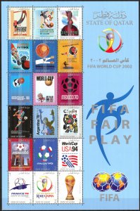 Qatar 2002 Football Soccer FIFA World Cup Japan & Korea sheet MNH
