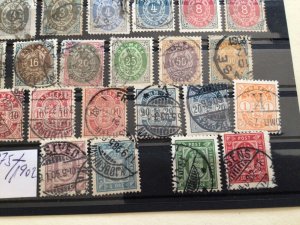 Denmark 1851 to 1902 used stamps A12807