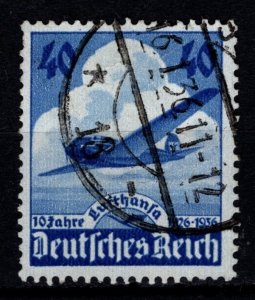 Germany 1936 10th Anniv. of Lufthansa Airways, 40pf [Used]