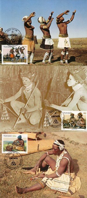 Transkei - 1984 Xhosa Culture Maxi Card Set SG 138-155