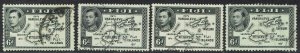 FIJI 1938 KGVI MAP 6D ALL SHADES,PERFS AND DIES USED