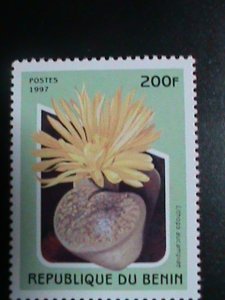 ​BENIN-1997-LOVELY COLORFUL BEAUTIFUL CACTUS FLOWER MNH  VF-LAST ONE