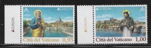 Vatican City 1680-81 2018 Europa Bridges set MNH (lib)