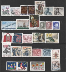 Sweden a lot of modernish mainly (if not all) MNH