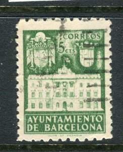 SPAIN; 1930s early Barcelona Local Civil War period issues fine used value