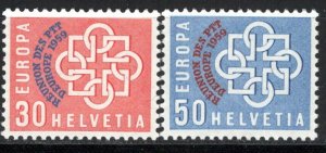 Switzerland Scott # 376 - 377, mint hr