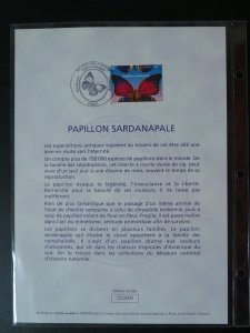 insect butterfly FDC folder 22-2000