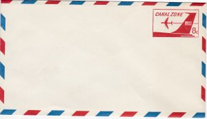Canal Zone # UC6, Jet Airliner Unused Stamped Envelope