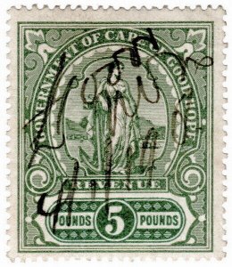 (I.B) Cape of Good Hope Revenue : Stamp Duty £5 (1898)