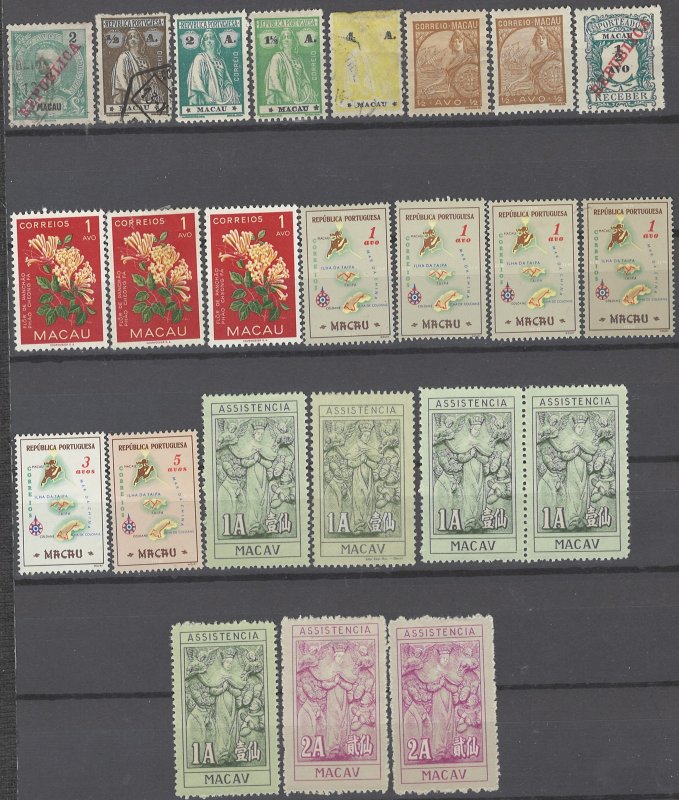 COLLECTION LOT # 1967 MACAO 24 STAMPS 1911+ CLEARANCE CV+$24