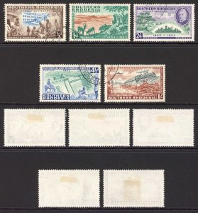 Southern Rhodesia SG71/75 QEII 1953 Cecil Rhodes Centenary Set of 5 Used