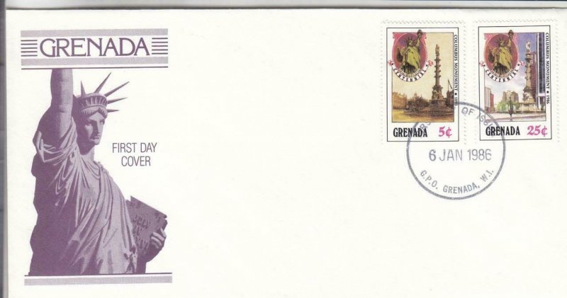 1986, Grenada: 100th Anniv. Statue of Liberty, FDC (E9092)