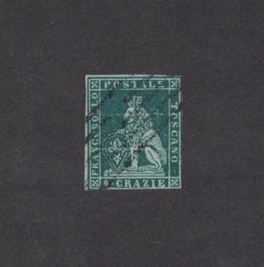 Tuscany 6a - Lion Of Tuscany. Imperf Single. Used.  #02 TUSC6a