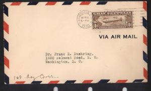 USA #C13 - #C15 XF Used Zeppelins On 1st Day Covers