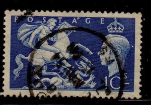 Great Britain Sc 288 1951 10/ ultra George VI stamp used