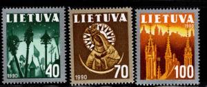 LITHUANIA Scott 390-392 MNH** set