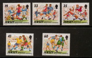 JERSEY SG741/5 1996 EUROPEAN FOOTBALL CHAMPIONSHIPS MNH